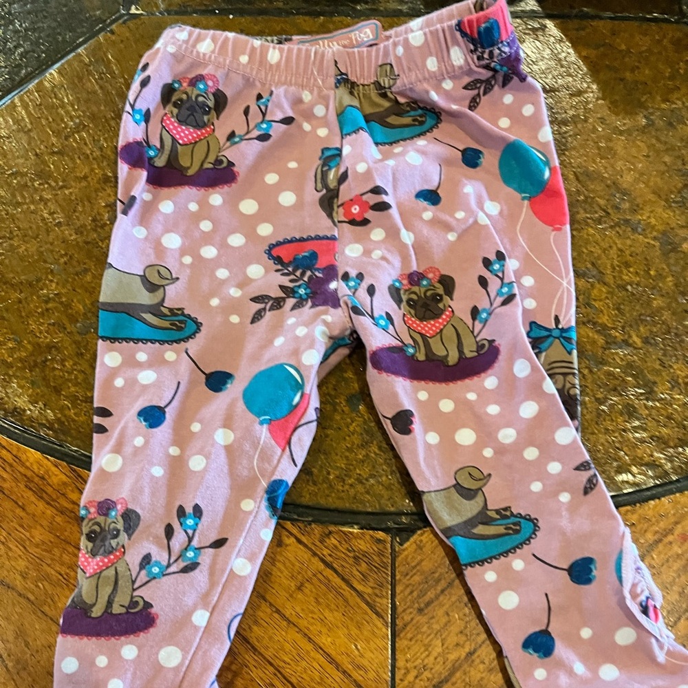 Jelly the Pug pink toddler leggings!